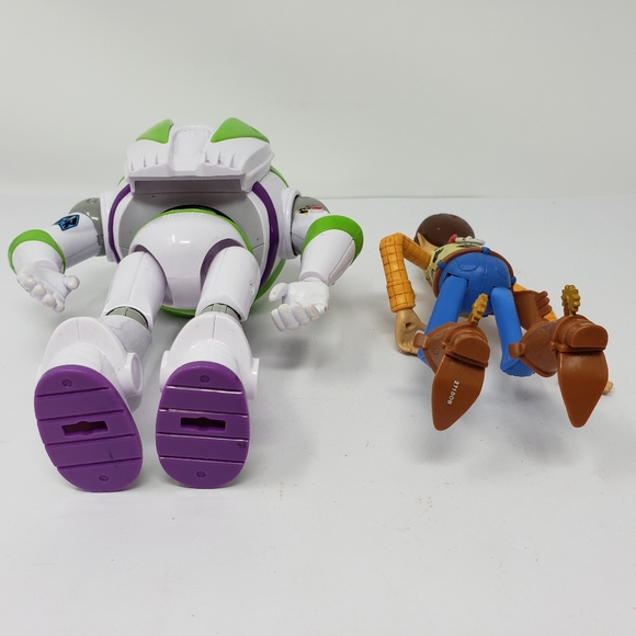 Disney Pixar Toy Story Buzz Lightyear Woody Toy Figures Set of 2 - Picture 4 of 16